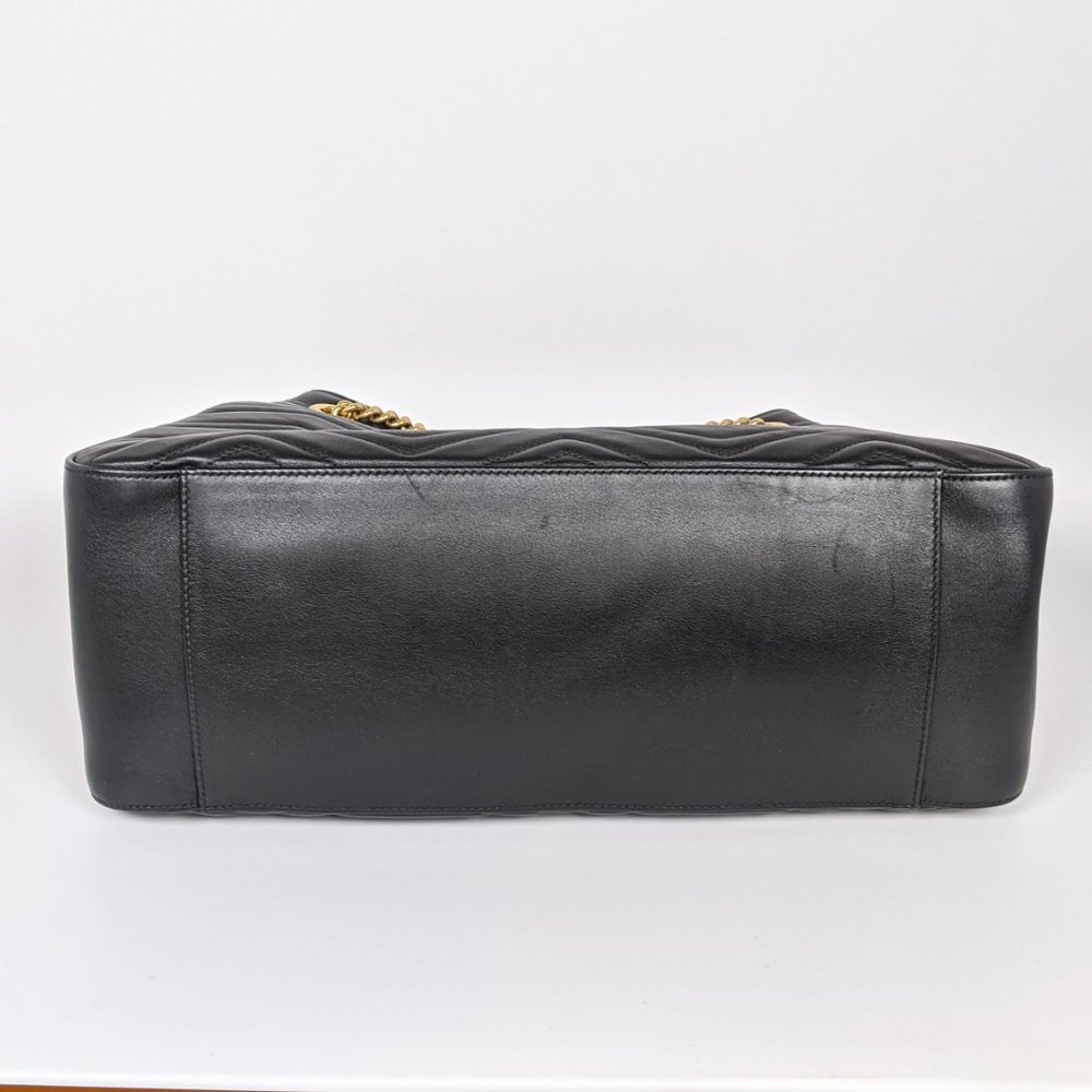 SOLD Gucci Black Marmont Gg Matelasse Tote - Picture 3 of 9